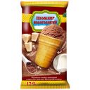 Мороженое Вологодский пломбир Пломбир шоколадный в вафельном стаканчике, 100г