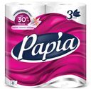 Туалетная бумага Papia белая 3 слоя, 4шт
