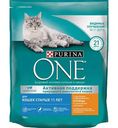 Сухой корм для кошек старше 11 лет Purina One с высоким содержанием курицы и цельными злаками, 750 г