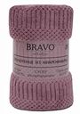 Полотенце махровое Bravo микрофибра цвет: брусничный, 60×130 см