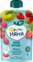 Десерт ФРУТОНЯНЯ из яблок, клубники и малины, с 6 месяцев, 90г