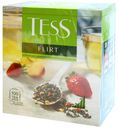 Чай зеленый Tess Flirt с клубникой и персиком 1,5 г x 100 шт