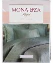 Комплект постельного белья 2-спальное Mona Liza Royal Мозаика зелёная сатин-жаккард, 6 предметов