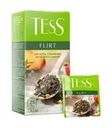 Чай зелёный "Flirt", TESS, с клубникой и ароматом белого персика, 25 пакетиков, 37,5 г
