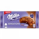 Печенье Milka Sensations с какао и молочным шоколадом, 156 г