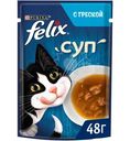 Влажный корм для кошек Felix Суп с треской в соусе, 48г