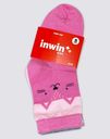 Носки детские INWIN Kids, высокая посадка, розовые с полосками, Арт. 
FKSG-05-P, 5пар