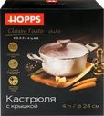 Кастрюля HOPPS Classy Taste, литая с антипригарным покрытием, индукция, 4л, Арт. HOP-4L