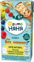 Кашка ФрутоНяня овсяная с яблоком, земляникой, малиной и черникой 0.2 л