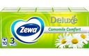 Платочки носовые Zewa Deluxe Ромашка 3 слоя, 10 шт.