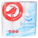 Туалетная бумага с ароматом яблока «Красная птица» Auchan, 9 рулонов