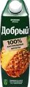Нектар ДОБРЫЙ Ананас, яблоко, 1л