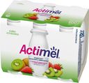 Продукт кисломолочный со вкусом киви и клубники, 2,5%, Actimel, 100 г, Россия