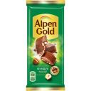 Шоколад Alpen Gold, молочный, фундук, 85 г