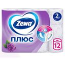 Туалетная бумага Zewa Плюс Сирень 2 слоя 12 рулонов