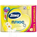 Туалетная бумага ZEWA ПЛЮС Ромашка 2 слоя 12 рулонов