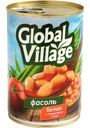 Фасоль Global Village белая в томатном соусе 400г