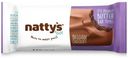Шоколадный батончик Nattys&Go Brownie с арахисовой пастой и какао покрытый молочным шок 45 г