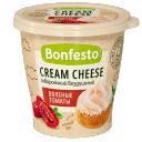 Сливочный сыр BONFESTO крем-чиз с вялеными томатами ,65%, 125г