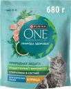 Корм сухой для взрослых кошек PURINA ONE Природа здоровья со спирулиной, с высоким содержанием курицы
