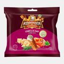 Сухарики Три корочки Семга и сыр 60г с соусом тартар 25мл