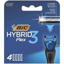 Сменные кассеты для бритвы Bic Hybrid 3 Flex, 4 шт.