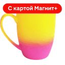 Кружка 380 мл Софт тач градиент в ассорт.(СИ):6/36