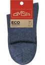 Носки женские Omsa Eco 256 укороченные цвет: синий меланж, 39-41р-р