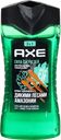 Гель для душа и шампунь мужской AXE 3в1 Сила джунглей Экзотические травы Темный сандал, 250мл