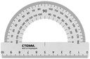 Транспортир металлический Стамм 180 градусов, 10см