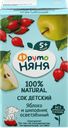 Сок ФРУТОНЯНЯ Яблоко, шиповник осветленный, с 5 месяцев, 200мл