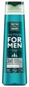 Шампунь Чистая линия For men 3 в 1 Очищение для всех типов волос Энергия и чистота 400 мл