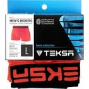 Трусы-боксеры мужские бесшовные Teksa MBX 005 цвет: кирпично-чёрный, размер L