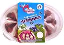 Мороженое молочное Время летать двухслойное ванильное и с ароматом черники с наполнителем черника, 450 г