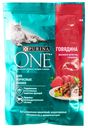 Корм для взрослых кошек, Purina One, говядина/морковь, 75 г