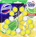 Блок для унитаза DOMESTOS Trio Power 5 Свежесть лайма, 3х55г