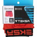 Трусы-боксеры мужские бесшовные Teksa MBX 005 цвет: кирпично-чёрный, размер XL