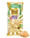 Шоколад Alpen Gold МaxFun Взрывная карамель, мармелад, шоколадное драже, карамель со вкусом апельсина белый 140г