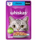 Влажный корм Whiskas для кошек желе с лососем, 75г