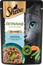 Корм консервированный для взрослых кошек SHEBA Nature's Collection с лососем и горохом, 75г