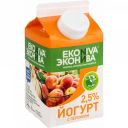 Йогурт питьевой Эконива с персиком 2,5%, 500 г