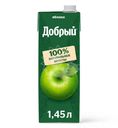 Нектар Добрый Фермерские яблочки яблочный для детского питания 1.45л