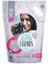 Наполнитель Little Friends Tofu Carbon для туалета кошек растительный комкующийся, 5л