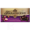 Шоколад БАБАЕВСКИЙ горький фундук, изюм, 100г