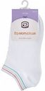 Носки женские Брестские укороченные Active резинка с полосками цвет: белый размер: 36-37