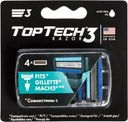 Кассеты сменные для бритья TOPTECH Razor 3, 4шт