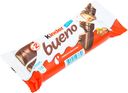 Вафли Kinder Bueno молочный шоколад-ореховая начинка, 43г