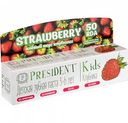 Детская зубная паста President Kids Клубника 3-6 лет, 50 мл