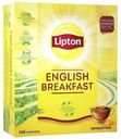 Чай черный Lipton English Breakfast в пакетиках, 100х2 г