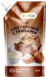 Соус SUPER Сметанный с грибами 42%